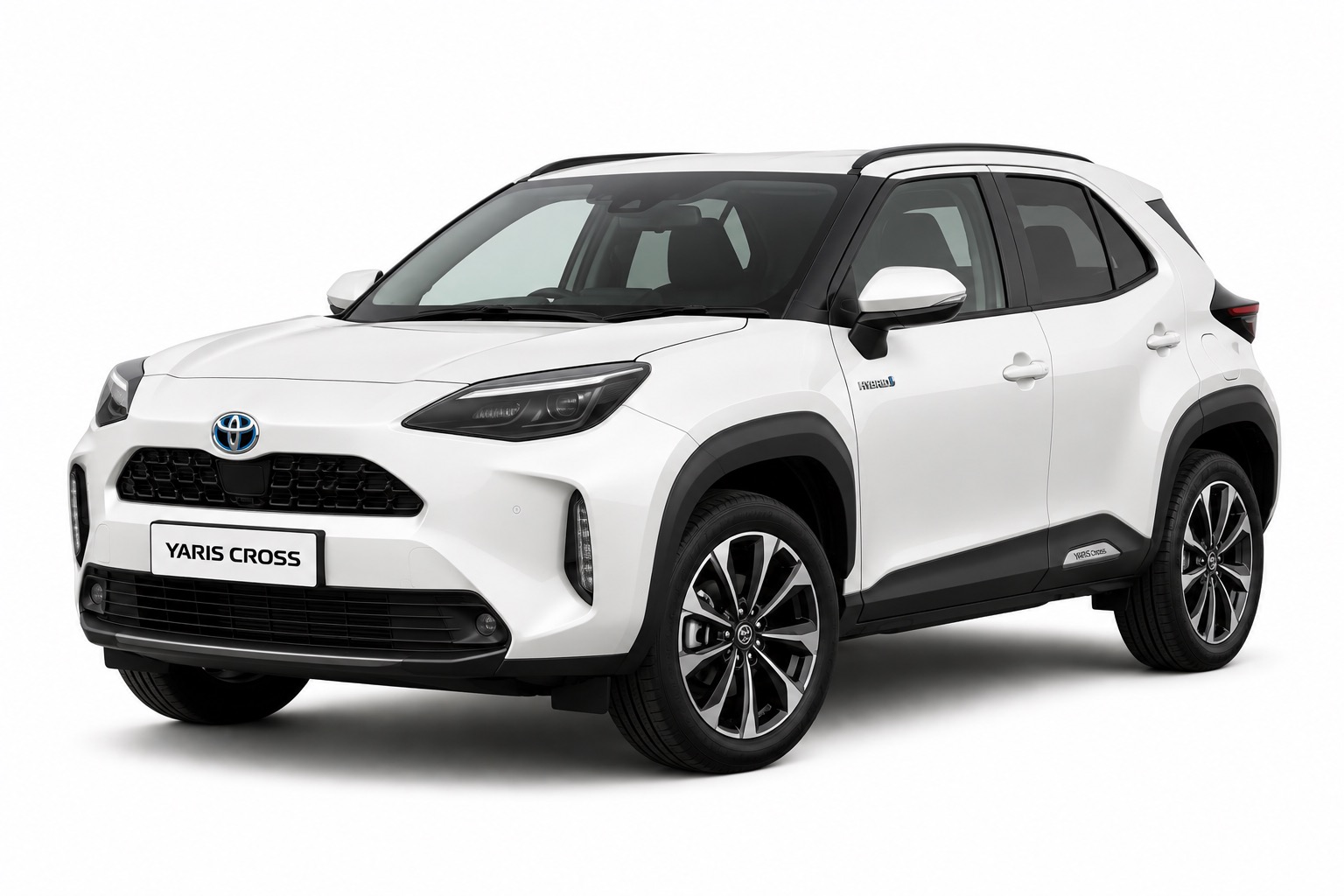 A 2024 Toyota Yaris Cross hybrid compact SUV